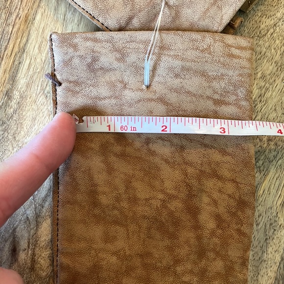 Vtg 70 80s LEATHER Driving Gloves Size Small Medium Classic Brown Pull-On Glove - Picture 11 of 12